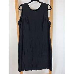Vintage Petite Perceptions Black Sleeveless Dress Little Black Dress Womens 16P